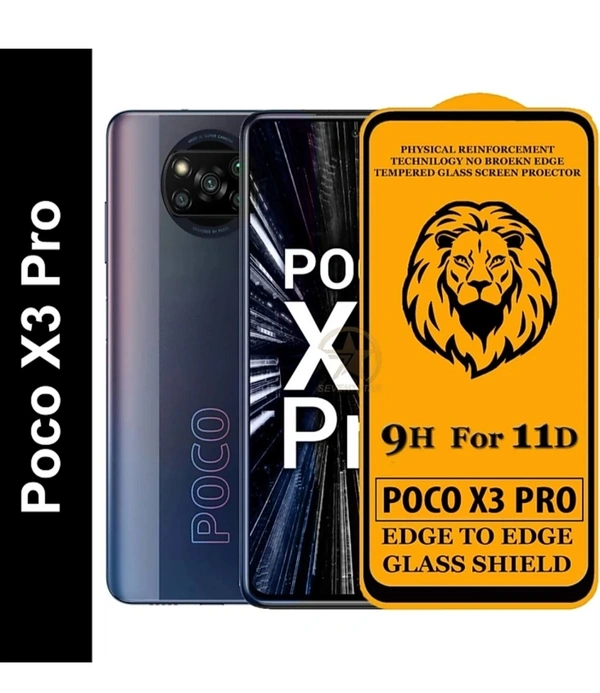 TAJ Poco X3 Pro Edge To Edge Glass Shield - Glass