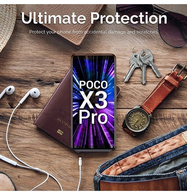 TAJ Poco X3 Pro Edge To Edge Glass Shield - Glass