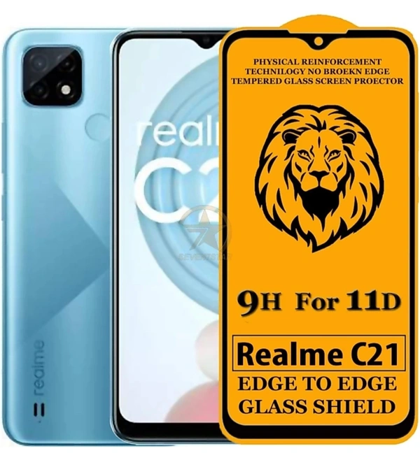 TAJ Real Me C21 Edge To Edge Glass Shield - Glass