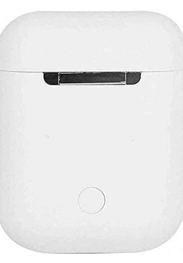 Mini PSA i12 Wireless bluetooth 5.0 Earbud Headphones with Deep Bass, Passive Noise Canceling with Built-in HD Mic Speaker Supports All Smart Phones and Devices (White - White