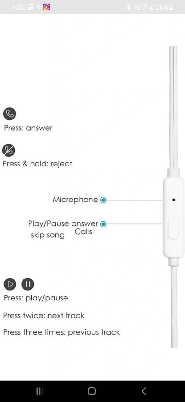 Oppo Best Quality Earphone - multi color, normal