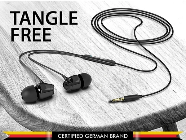 Black Wire Earphone - black, normal