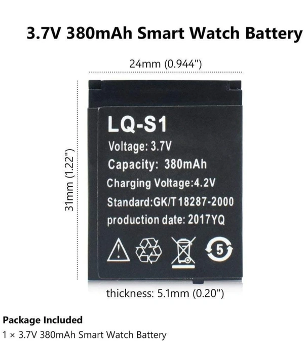 Smart Watch Battery - Black