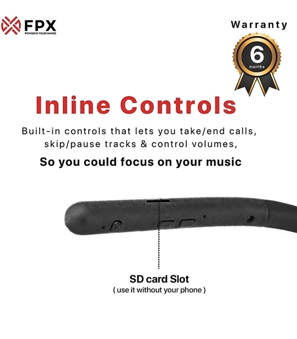 Signature Wireless Neck band - Black