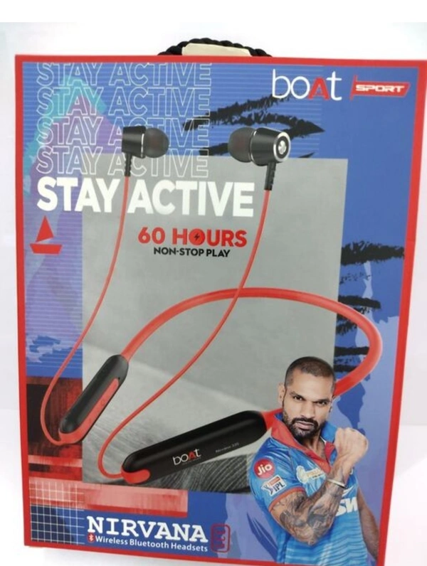 BoAt Stay Active Bluetooth Headset - Black And Red