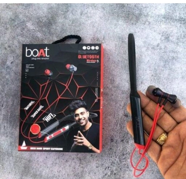 BoAt Nirvana Series wireLess Earphone - Black And Red