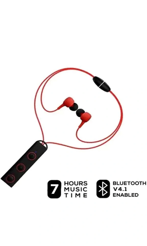 Vali Red Wireless  Headset  - Red Black