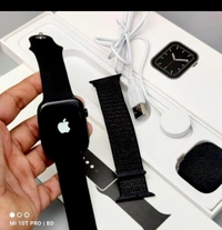 I Phone Logo Smart Watch ⌚  - Black 