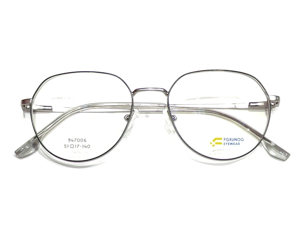 FGRUNOG Eyewear Metal Full Rim MDN-947006 - Black/Silver