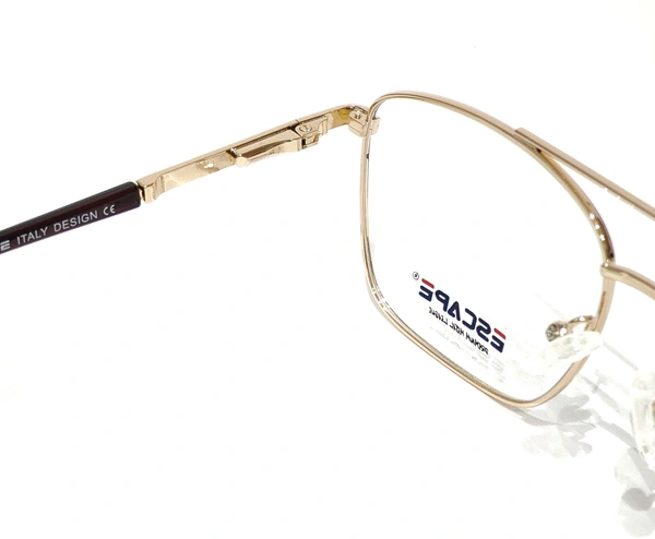 ESCAPE Squar Metal Full Rim-EP-516 - GOLDEN/BROWN