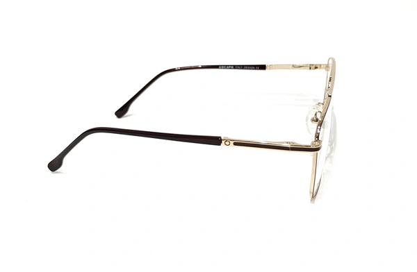 ESCAPE Squar Metal Full Rim-EP-516 - GOLDEN/BROWN