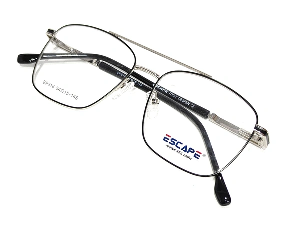 ESCAPE Squar Metal Full Rim-EP-516 - Silver/Black