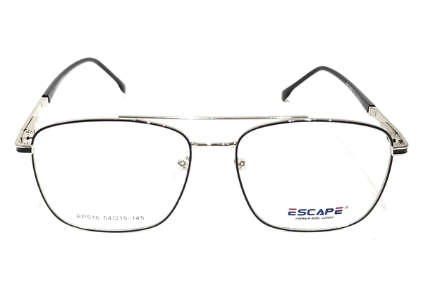 ESCAPE Squar Metal Full Rim-EP-516 - Silver/Black