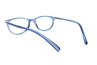 U Eyewear Cat Eye Full Rim Flexible Frame MDN-812 - BLUE TRANSPARENT