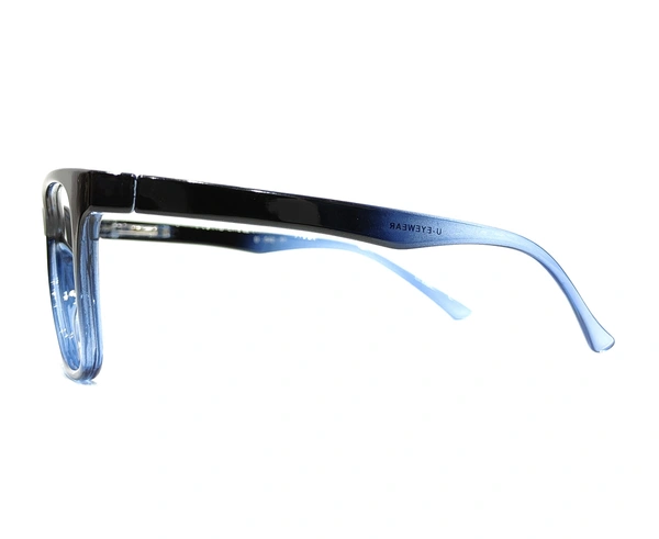 U Eyewear Full Rim Flexible Frame MDN-842 - BLACK/GREY