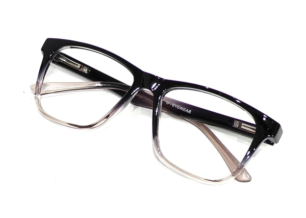 U Eyewear Full Rim Flexible Frame MDN-842 - BLACK/BROWN