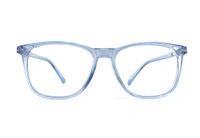 U Eyewear Full Rim Flexible Frame MDN-2015 - BLUE TRANSPARENT