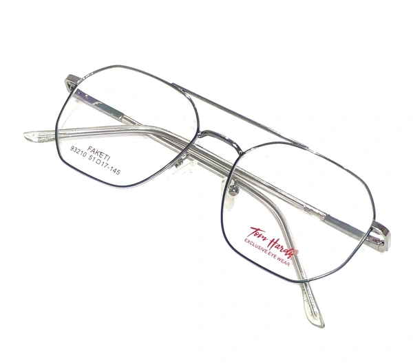 TOM HARDY FULL RIM METAL MDN-93210 - SILVER/BLUE