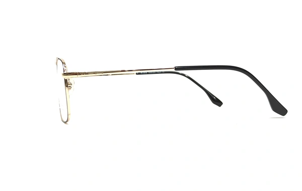 TOM HARDY FULL RIM SINGLE BAR RECTANGULAR METAL MDN-TK1007 - BLACK/GOLDEN