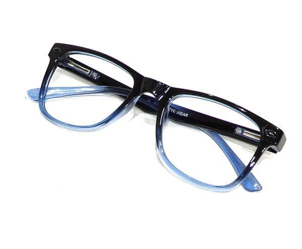 U Eyewear Full Rim Flexible Frame MDN-846 - BLACK/BLUE