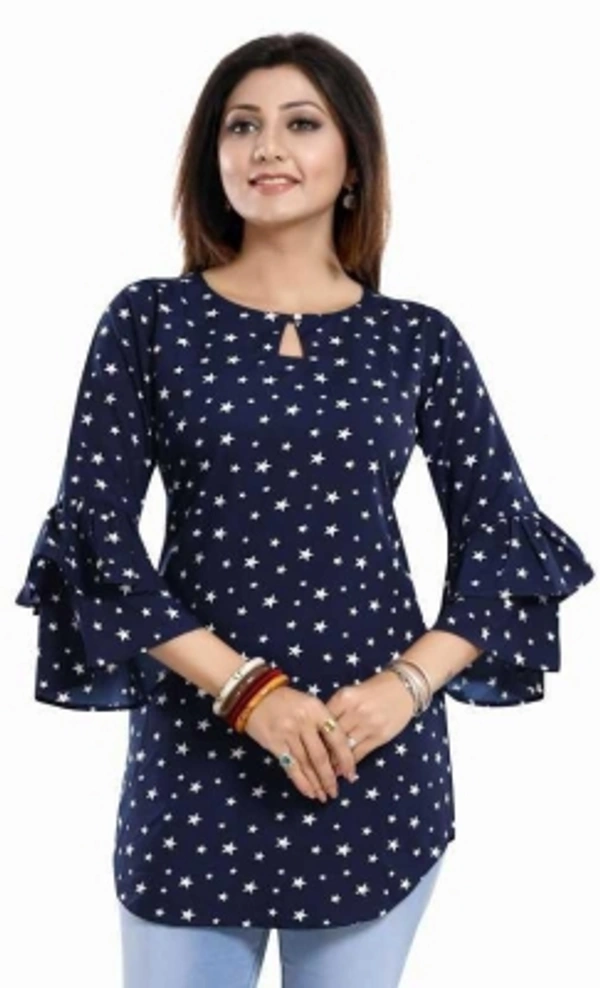 Women's Printed Top - Red, S