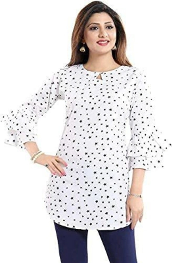 Women's Printed Top - Red, S