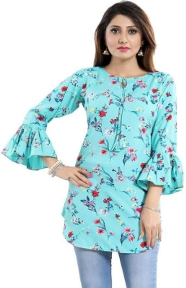 Women's Printed Top - Red, S