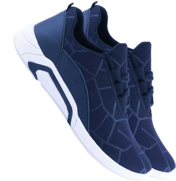 Mens Running Shoes Pack Of 02 Combo  - Blue,Yellow, 8