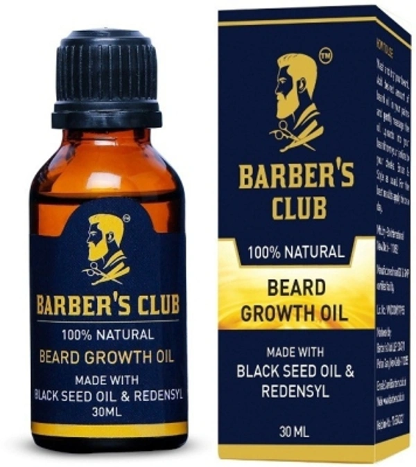 Barbers Club 100% Natural Beard Oil  - 30 ML