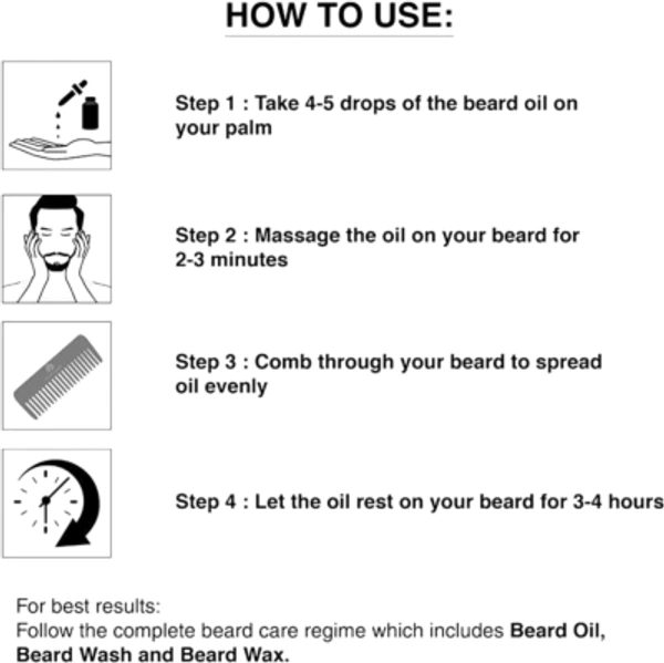 Beard Oil 100% Natural Beard Oil Pack Of 3 - 150ML