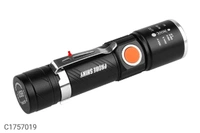 Rechargeable Torch Light - Black