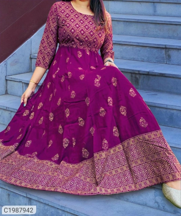 Women's Royon Kurtis Cotton Fabric  - PINK