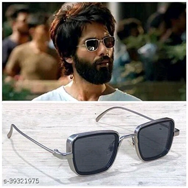 Real Kabir Singh Sunglass (Black) - Black, Free Size (suitable for all face)