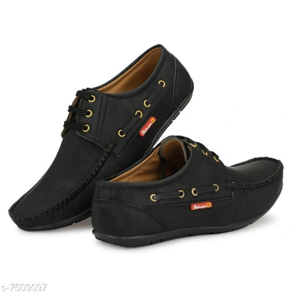 Men's Casual Shoes - Black, 8