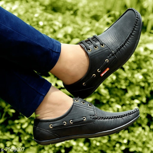 Men's Casual Shoes - Black, 8