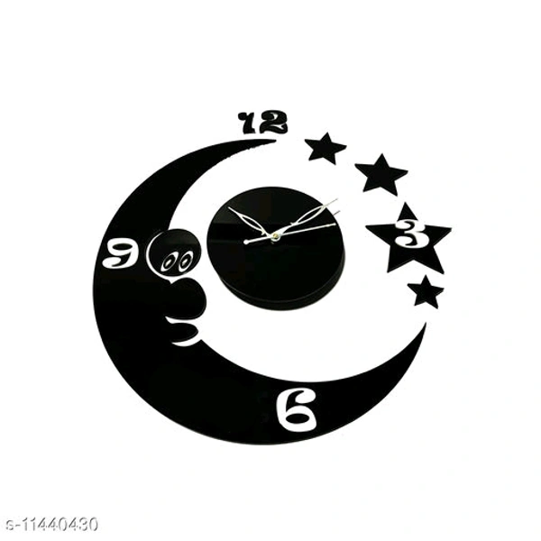 Decorative Designer Acrylic Wall Clock - Free Size