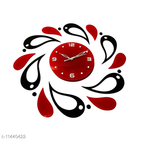 Decorative Designer Acrylic Wall Clock - Free Size