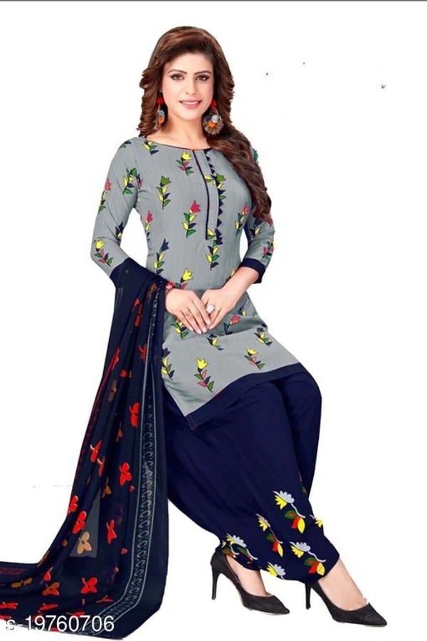Drishys Salwar Suit Materials - Crepe, Free Size