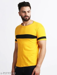 Stylish Yellow T-shirt - Yellow, M