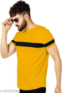 Stylish Yellow T-shirt - Yellow, M