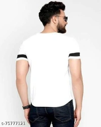 Stylish White T-shirt - White, M