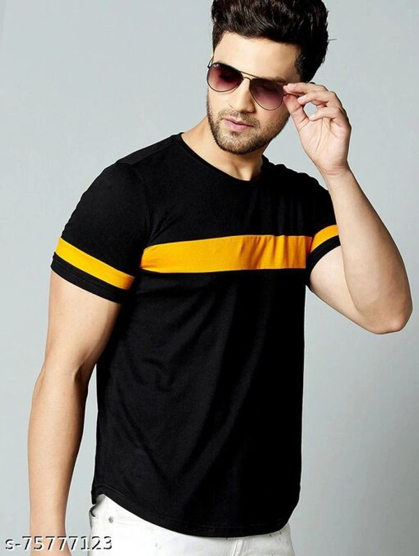 Stylish Black T-shirt - Black, XL