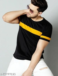 Stylish Black T-shirt - Black, XL