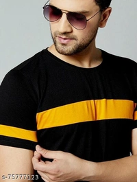 Stylish Black T-shirt - Black, XL