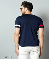 Stylish Navy Blue T-shirt - Navy Blue, M