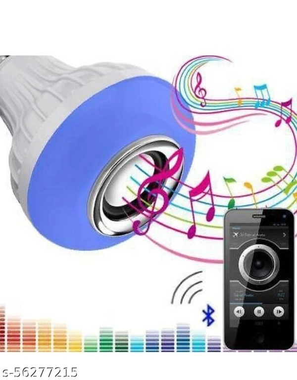 New 12w Smart color changing bluetooth Bulb speaker| Disco Ball|Bluetooth Home Theatre with Remote Control 3 W Bluetooth Speaker - free Size 