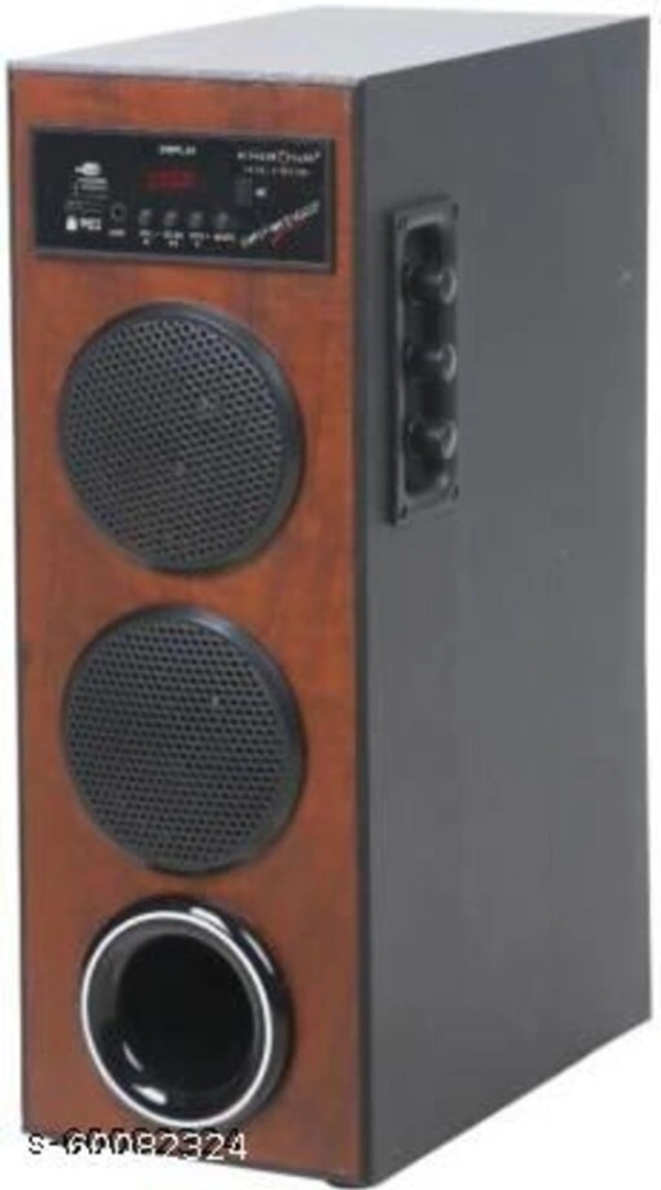 KRISONS Thunder, Tower Speaker System | Bluetooth Supporting Home Theatre | USB, AUX, LCD Display, Built-in FM. 80 W Bluetooth Tower Speaker - free size