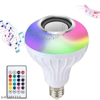 New Smart Smart Led bluetooth speakers with led light color changing bluetooth Bulb speaker| Disco Ball|Bluetooth Home Theatre with Remote - free size, disco colours