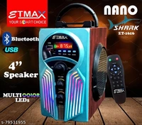 ETMAX NANO SHARK AQUA Bluetooth 35 W Bluetooth Home TheatreProduct Name : ETMAX NANO SHARK AQUA Bluetooth 35 W Bluetooth Home Theatre - Free Size (Length Size : 15 cm, Width Size: 22 cm)