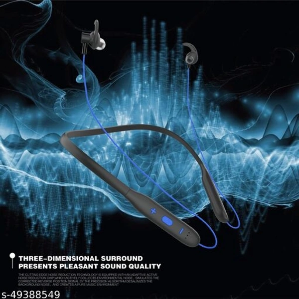 Techfire Tune 200 Wireless Bluetooth In Ear Neckband Headphone with Mic (BlUE)HOT DEAL ONE DAY DISPETCH - free Size 